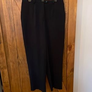 Black straight leg dress pants by sag harbor size 16
